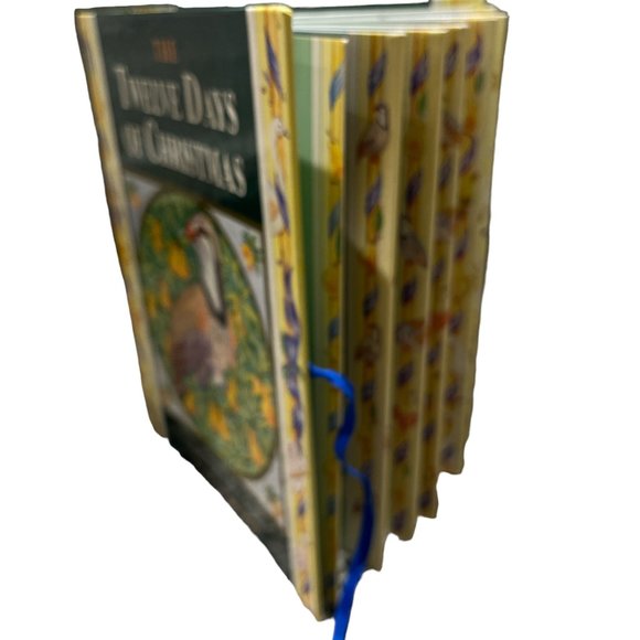 BOOK Twelve Days of Christmas Lift a Flap Hardcover Illustrated w/Musical Score - Picture 6 of 11